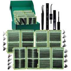 LASHSUN Lash Clusters Kit Wispy Eyelashes for daily wear and natural tone.
