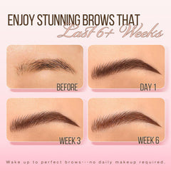 LASHVIEW Brow Color Kit developer-tint mix shows simple 1:1 ratio