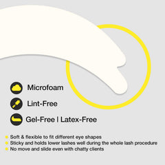 Parches LASHVIEW forma mariposa, se adaptan a diversas formas de ojos.