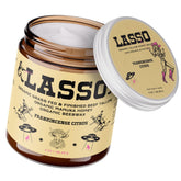 LASSO TALLOW Frankincense Citrus Balm jar showing radiant, hydrated skin potential.