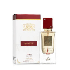Lattafa Ana Abiyedh Rouge scent profile with ambergris and woods for versatile everyday use