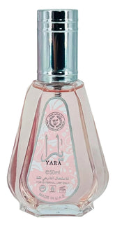 Lattafa Ard Al Zafaran Yara floral opening with orchid and tangerine for a fresh start.