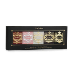 Lattafa Bade’e Al Oud Sublime bottle with fruity-floral warmth for daytime elegance.