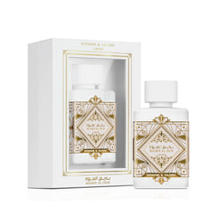 Lattafa Bade'e Al Oud Honor & Glory bottle angled shot for evening elegance