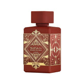 Lattafa Badee Al Oud Sublime bottle on display for daily unisex fragrance use