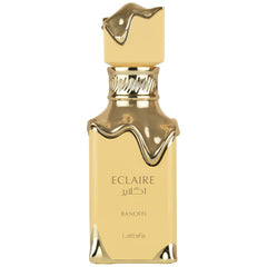 Lattafa Eclaire Banoffi bottle shows the elegant gourmand design for daily wear.