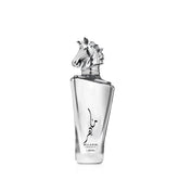 Lattafa Maahir Legacy bottle close-up for premium design.