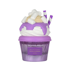 Lattafa Mallow Madness bottle front view reveals marshmallow-vanilla gourmand allure for evenings.