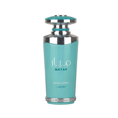 Lattafa Mayar Natural Intense bottle front view, ideal for daily wear and special occasions.