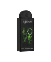Lattafa Pride Affection bottle pour reveals a floral unisex scent for daily wear.