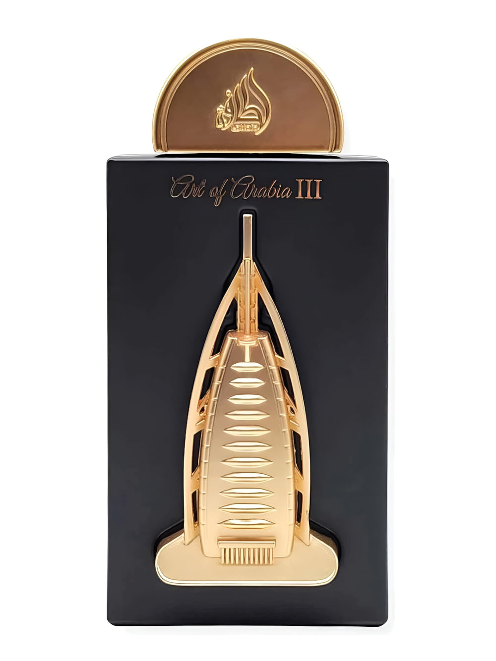 Lattafa Pride Art Of Arabia III bottle front, versatile unisex fragrance for daily wear