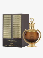Lattafa Pure Crystal Pride cap detail showing premium finish ideal for gifting.