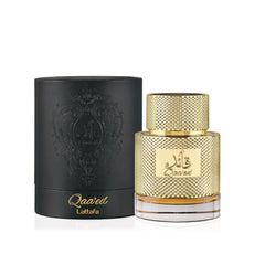 Lattafa Qaaed amber leather bottle exudes luxury for special occasions