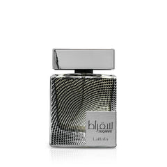 Lattafa Suqraat bottle front shows a bold, modern fragrance for daily confidence.