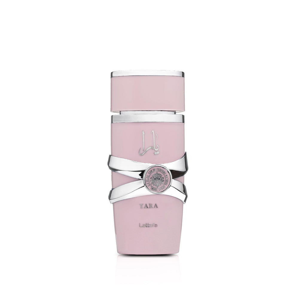 Lattafa Yara bottle with vanilla focus, ideal for elegant evenings.