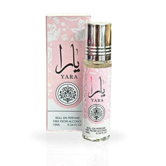 Yara roll-on highlights fruity top notes of peaches and raspberries for a fresh start.