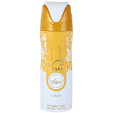 Lattafa Yara Tous bottle with coconut and mango notes for tropical summer vibes.