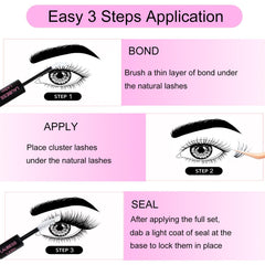 LAUBESS LASH DIY lash extension kit includes 10ml and 5ml bottles