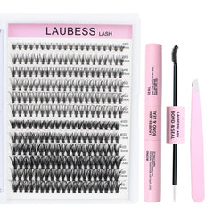 LAUBESS LASH extension kit tray and tools for easy at-home application