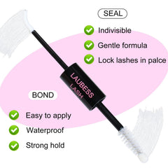 LAUBESS LASH waterproof lash glue provides 48–72 hour hold