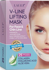 Lauer Cosmetic V-Line Mask application showing contour lift and hydration