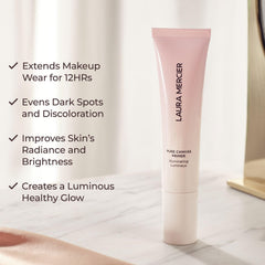 Laura Mercier Pure Canvas Primer with encapsulated pearls for natural glow