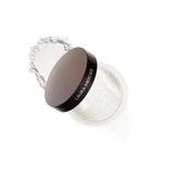 Laura Mercier Secret Brightening Under-Eye Setting Powder compact close-up showing crease-free finish.