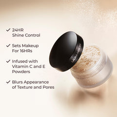 Laura Mercier Translucent Honey swatch blends with skin for color-true look