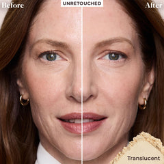 Laura Mercier Translucent Powder puff applying for seamless set