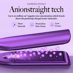 Laurenza 20 million negative ions during styling promote moisture and shine.