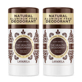 Lavanila Pure Vanilla Deodorant 2-pack front view for everyday freshness