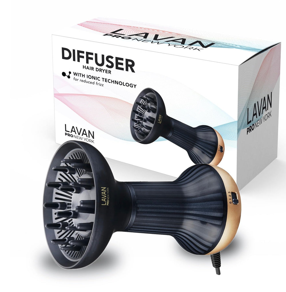 LAVANPRO NEW YORK diffuser with wide bowl design promoting defined curls and even heat