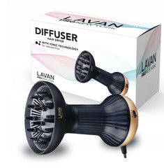 LAVANPRO NEW YORK diffuser with wide bowl design promoting defined curls and even heat