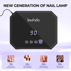 Lavinda nail lamp auto sensor enabling hands-free curing