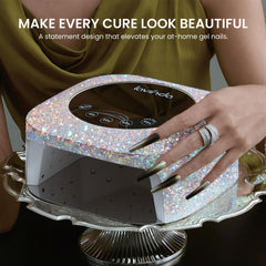 Lavinda UV LED Nail Lamp with removable magnetic base for easy cleaning.
