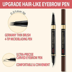 LAVONE Curved precision brow tip for shaping sparse areas.