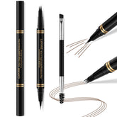 LAVONE Eyebrow Pen with 4-tip microblade creates natural hair-like strokes for fuller brows.