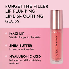 Applying Lawless Forget the Filler gloss Cherry Vanilla with plush applicator