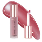 Lawless Forget The Filler lip plumper gloss front bottle with luminous shine for instant glow.