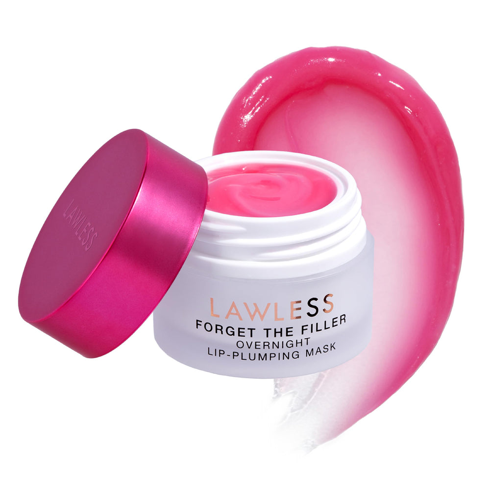 Lawless Forget The Filler mascarilla nocturna para labios con sandía, hidrata y suaviza durante la noche.
