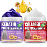 Layhomo mascarilla purpura cabello keratina: suavidad y color más uniforme