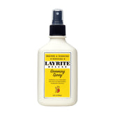 Layrite Grooming Spray: botella y rociado para mayor cuerpo y textura en el cabello.