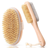 LAYUKI Cepillo corporal para uso en seco, exfolia y limpia los poros.