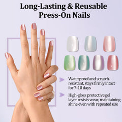 Laza Cat Eye Nails 15 sizes ensure a precise fit for many nails.
