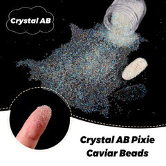 Laza cristales iridiscentes burbujas: destellos brillantes en cada detalle.