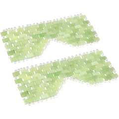 LazyGa Jade Eye Mask dos piezas detalle cuentas de jade para relajación facial
