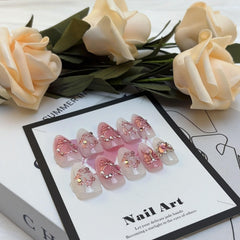 LBPEPAMZ diseño 3D corazón y perla en uñas, ideal para ocasiones especiales