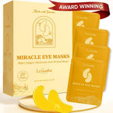 LE GUSHE parches oculares dorados para revitalizar la mirada y reducir la hinchazón.