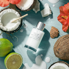 Le Monde Gourmand Lait de Coco mist adds bedding ambience.