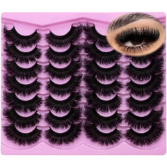 LeafMoon mink lashes fluffy 20mm for dramatic yet natural-looking volume.